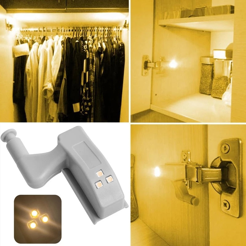 10pcs LED Sensor Hinge Wardrobe Lamp | Stornfield