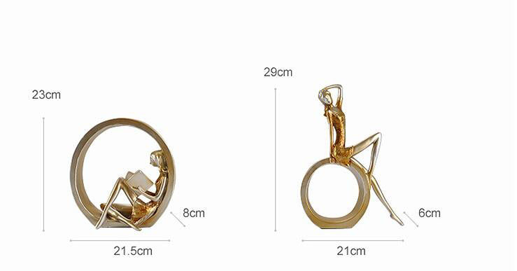 Creative European Miniature Modern Girl Figurines | Stornfield