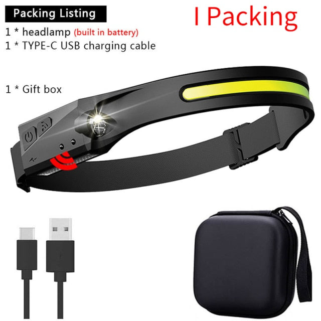 Rechargeable LED Sensor USB Headlamp | Stornfield