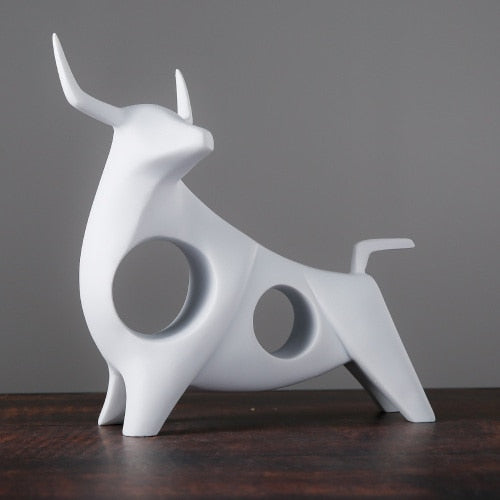 Nordic Style Bull Sculpture Home Decor | Stornfield