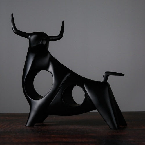 Nordic Style Bull Sculpture Home Decor | Stornfield