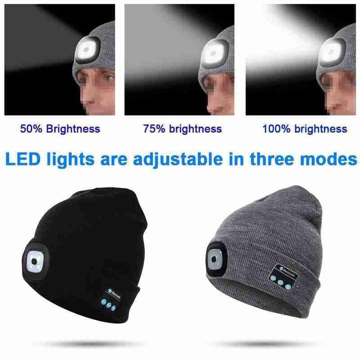 Unisex Bluetooth Speaker Headlamp Beanie Hat | Stornfield