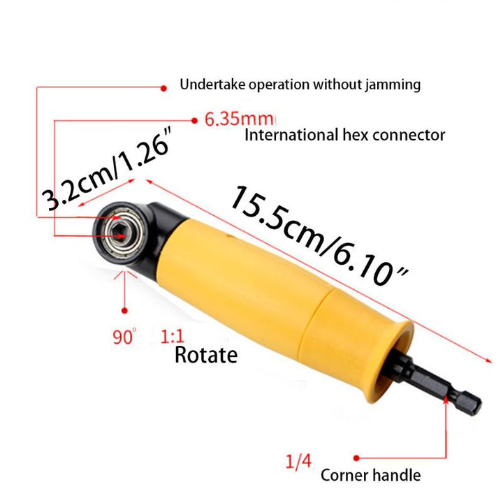 Universal Right Angle Corner Drill Extension | Stonrfield
