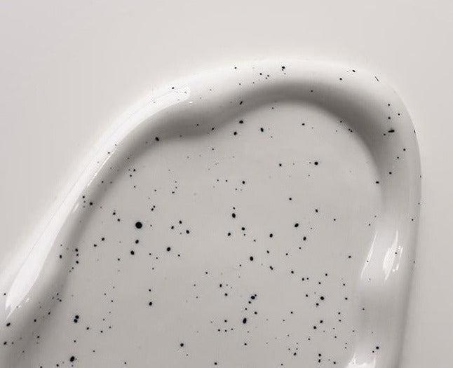 Stornfield | Chromed ceramic tray and bowl with cookies