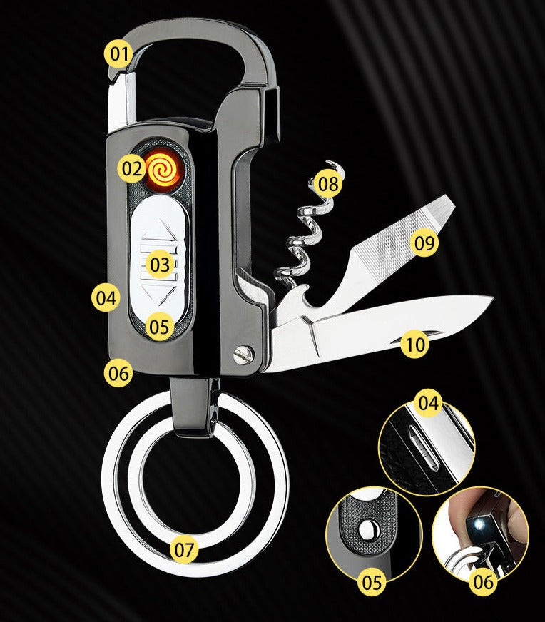 Multifunctional Outdoor Camping Survival Keychain Tool | Stornfield