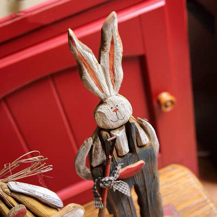 Stornfield | Retro Easter Bunny Outdoor Wooden Decoration