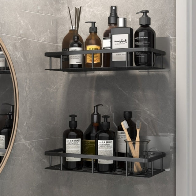 Stornfield | Metal Suction Cup Bathroom Shelves