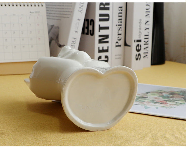 Ceramic Abstract  Human Face Flower Vase | Stornfield