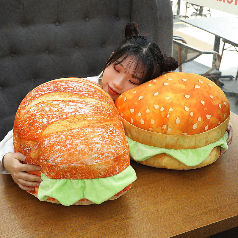 2in1 Comfy Hamburger Pillow Seat Cushion | Stonrfield
