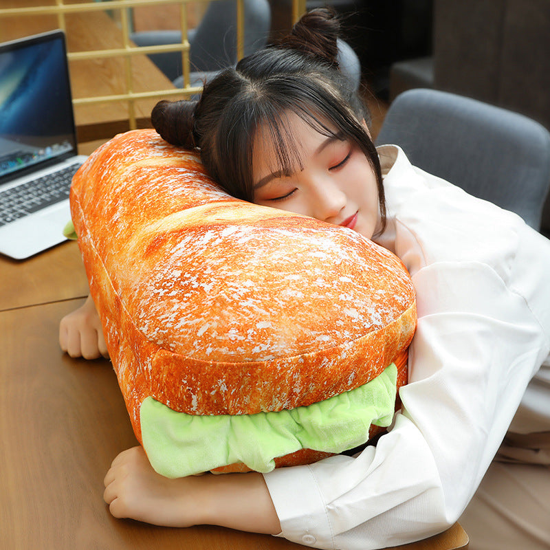 2in1 Comfy Hamburger Pillow Seat Cushion | Stonrfield