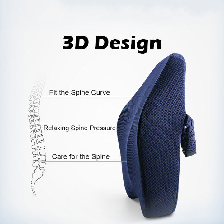 Office Chair Memory Foam Cushion Pillow Set | Stonrfield
