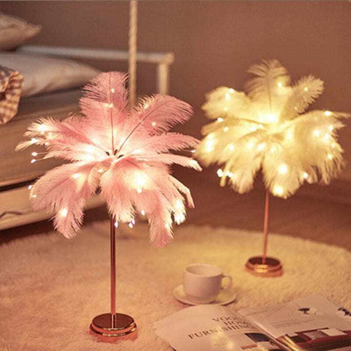 Stornfield | Creative Feather Palm Table Lamp