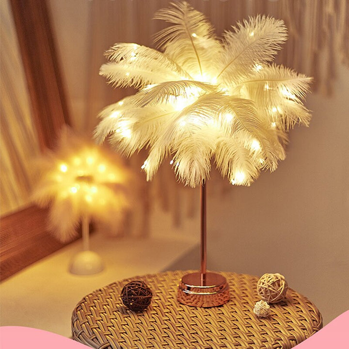 Stornfield | Creative Feather Palm Table Lamp