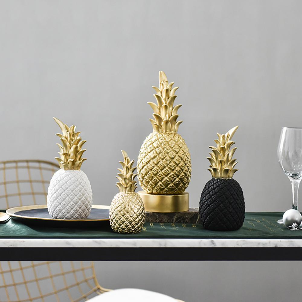 Stornfield | PineLux Glossy Pineapple Decorative Figurine | Modern Design | Available in 3 Colors & Sizes