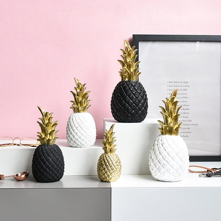 Stornfield | PineLux Glossy Pineapple Decorative Figurine | Modern Design | Available in 3 Colors & Sizes