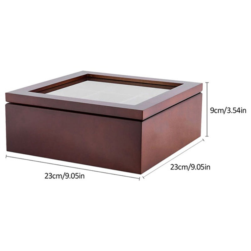 Stornfield | Wooden Tea Storage Box with Large Compartment