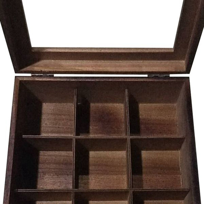 Stornfield | Wooden Tea Storage Box with Large Compartment