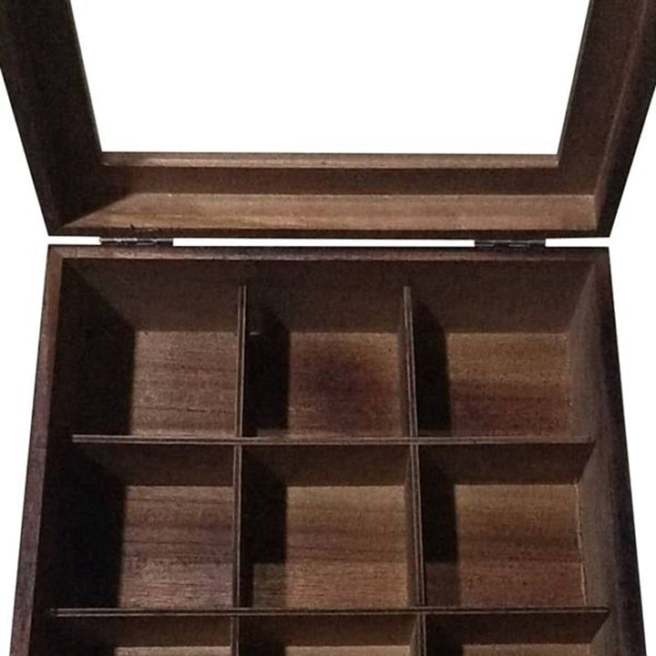 Stornfield | Wooden Tea Storage Box with Large Compartment