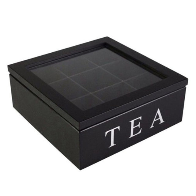 Stornfield | Wooden Tea Storage Box with Large Compartment