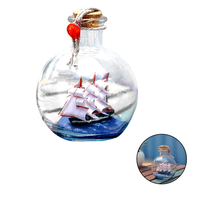 Creative Glass Bottle Ship | Stornfield