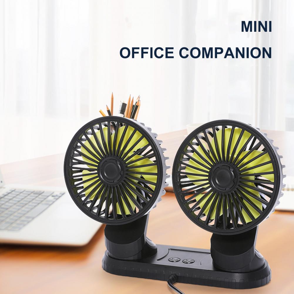 Car Dashboard Double USB Cooling Fan | Stornfield