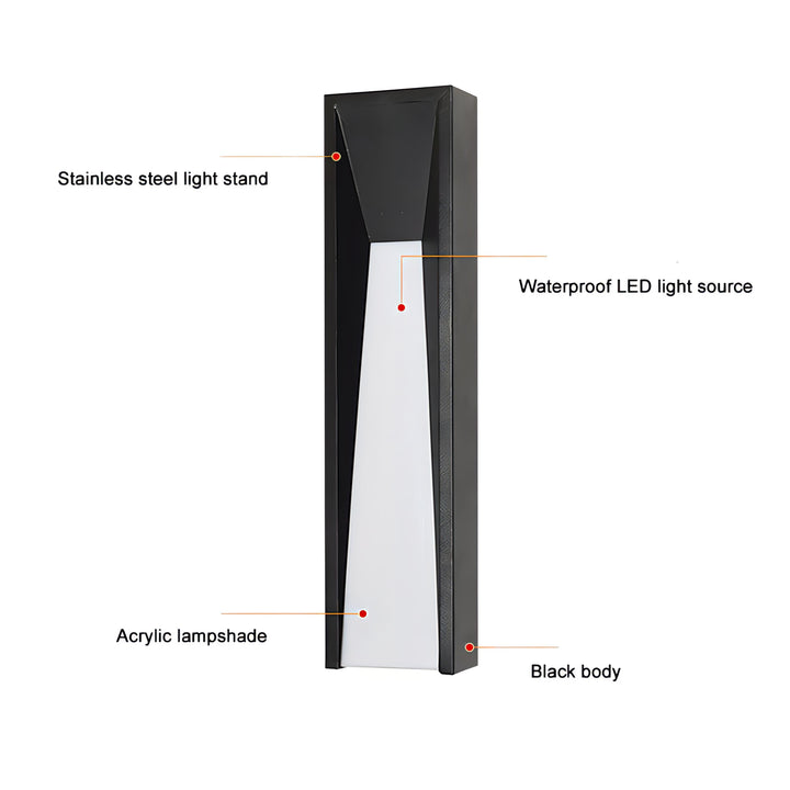 Parv - Stainless Steel IP65 Modern Wall Light Fixture | Stornfield