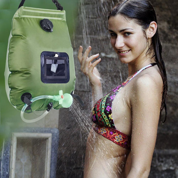 Soar-Powered Portable Travel Heated Shower Bag | Stornfield