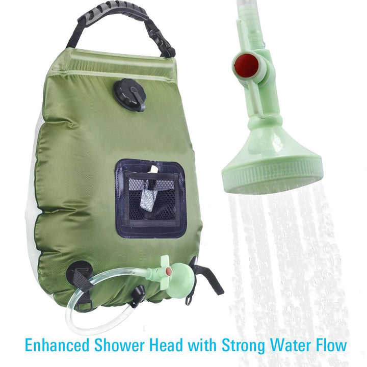 Soar-Powered Portable Travel Heated Shower Bag | Stornfield
