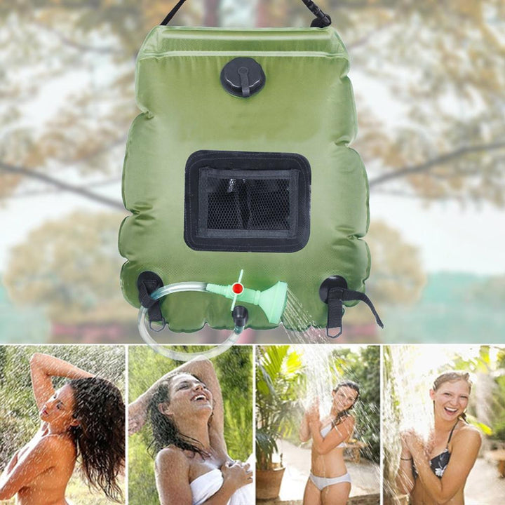 Soar-Powered Portable Travel Heated Shower Bag | Stornfield