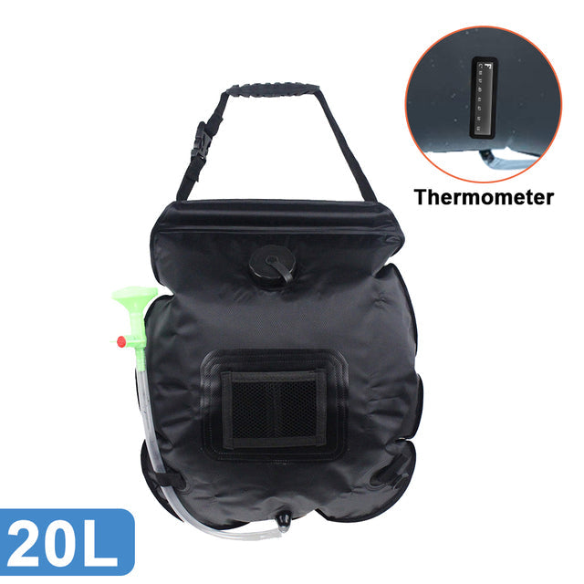 Soar-Powered Portable Travel Heated Shower Bag | Stornfield