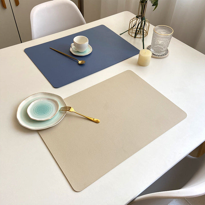 Stornfield | Modern Rectangular Waterproof PU Leather Placemats
