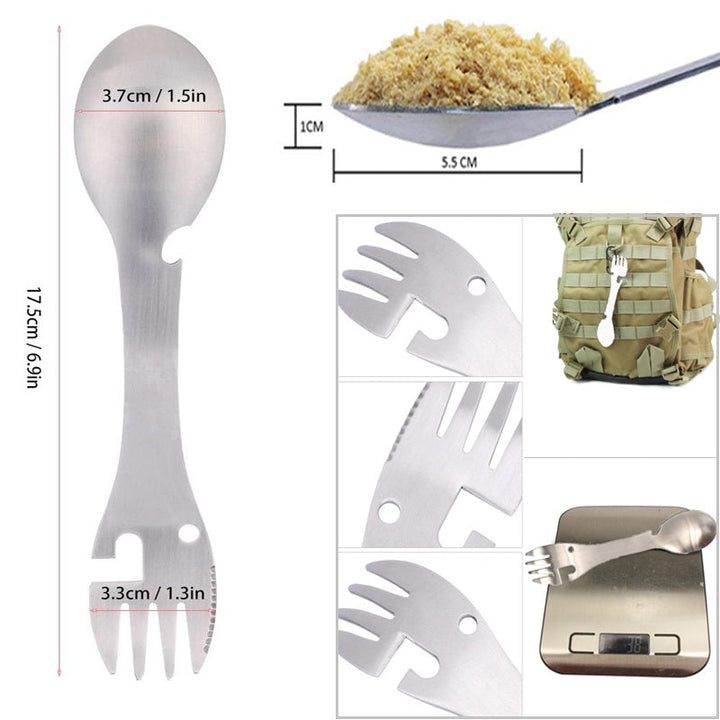 Stainless Steel Multifunctional Bottle Opener Spork | Stornfield
