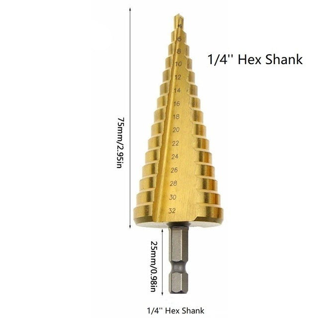 Titanium Drill Cone Bit Set | Stornfield