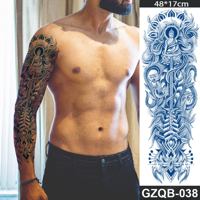 Stornfield | Life Meaning Full Sleeve Semi-Permanent Tattoo