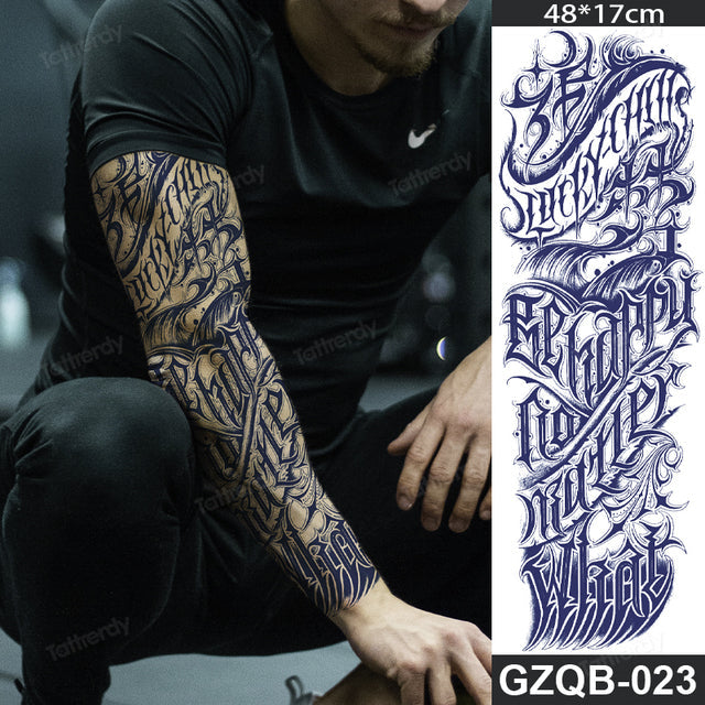 Stornfield | Life Meaning Full Sleeve Semi-Permanent Tattoo