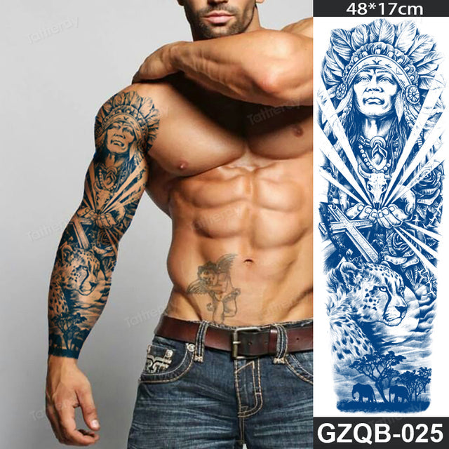 Stornfield | Life Meaning Full Sleeve Semi-Permanent Tattoo