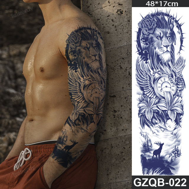 Stornfield | Life Meaning Full Sleeve Semi-Permanent Tattoo