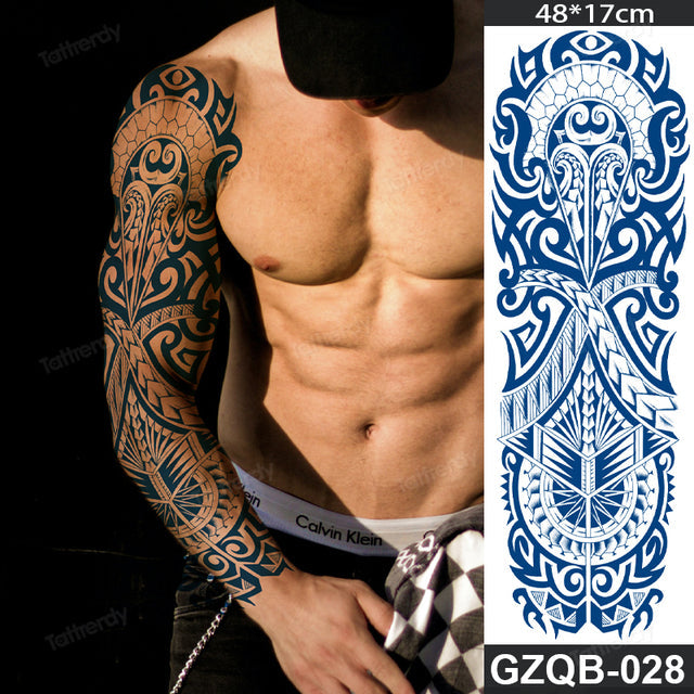 Stornfield | Life Meaning Full Sleeve Semi-Permanent Tattoo