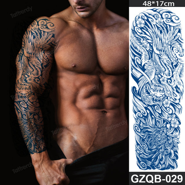 Stornfield | Life Meaning Full Sleeve Semi-Permanent Tattoo