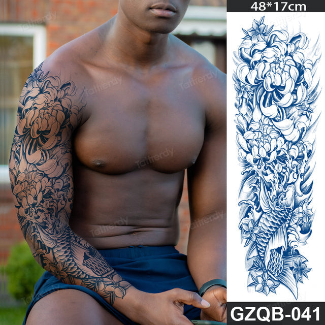 Stornfield | Life Meaning Full Sleeve Semi-Permanent Tattoo
