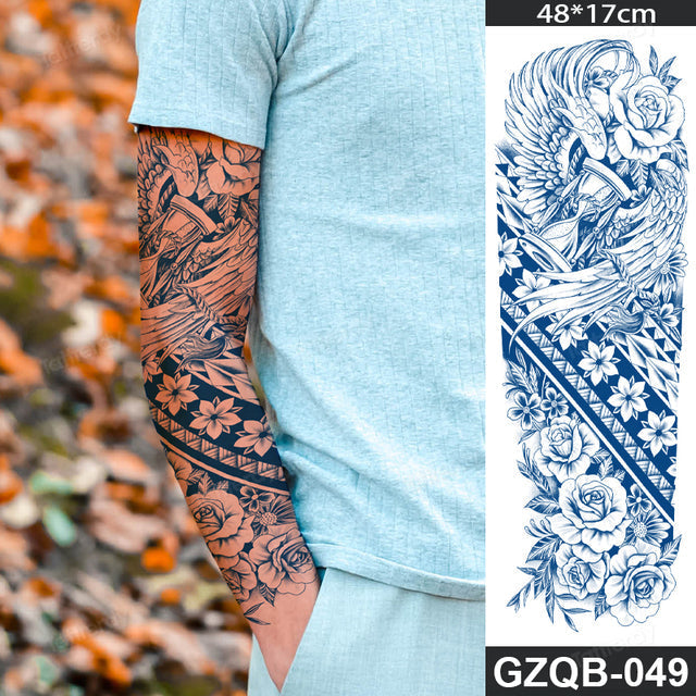 Stornfield | Life Meaning Full Sleeve Semi-Permanent Tattoo