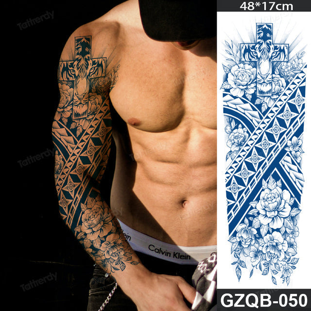 Stornfield | Life Meaning Full Sleeve Semi-Permanent Tattoo