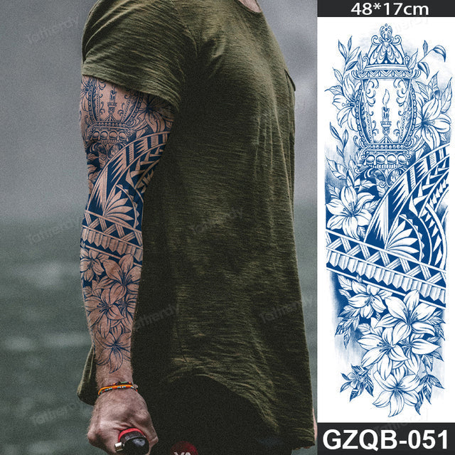 Stornfield | Life Meaning Full Sleeve Semi-Permanent Tattoo