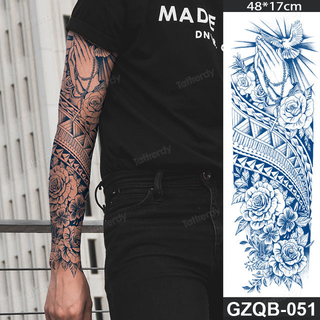 Stornfield | Life Meaning Full Sleeve Semi-Permanent Tattoo