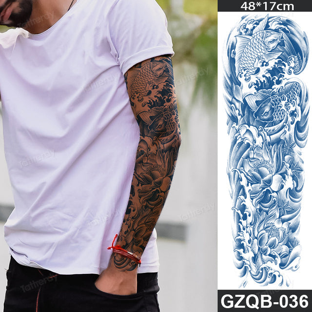 Stornfield | Life Meaning Full Sleeve Semi-Permanent Tattoo