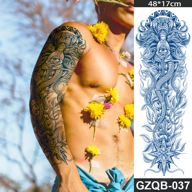 Stornfield | Life Meaning Full Sleeve Semi-Permanent Tattoo