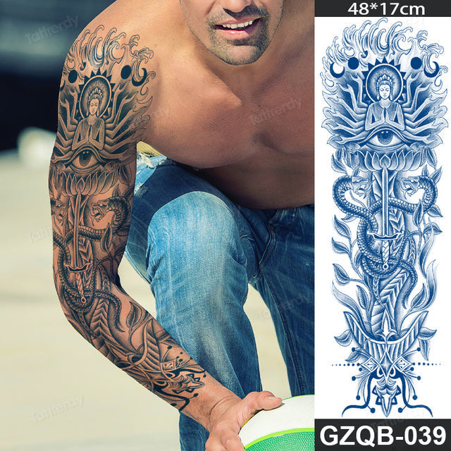 Stornfield | Life Meaning Full Sleeve Semi-Permanent Tattoo