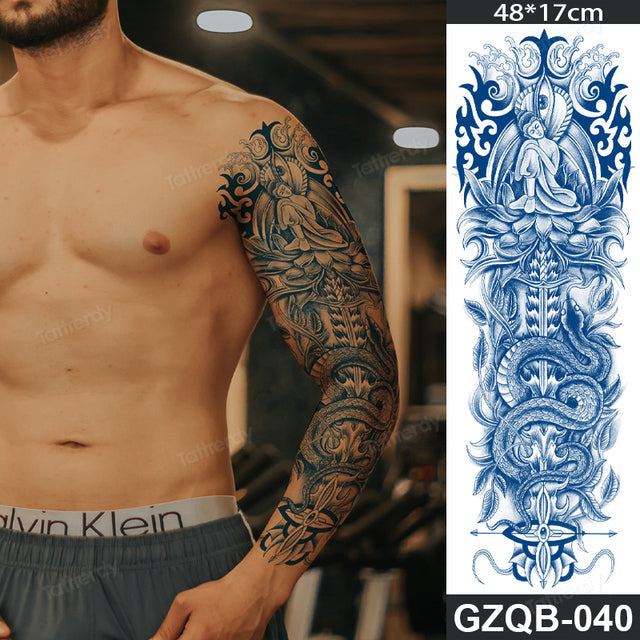 Stornfield | Life Meaning Full Sleeve Semi-Permanent Tattoo
