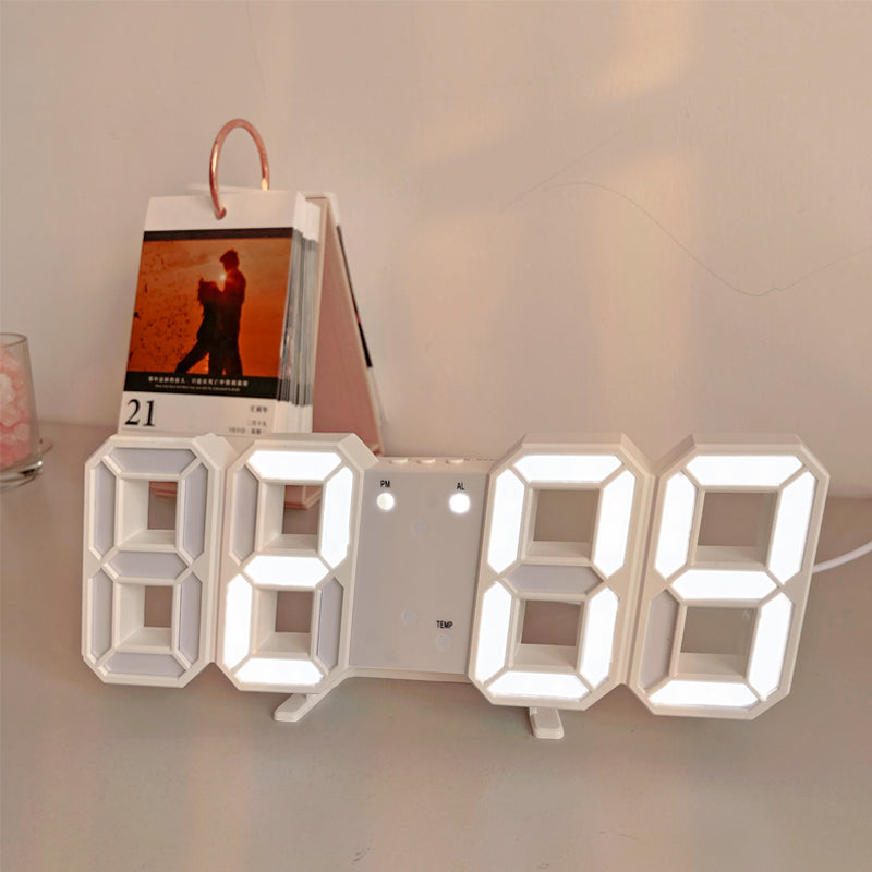 3D LED Modern Digital Alarm Wall Clock | Stornfield