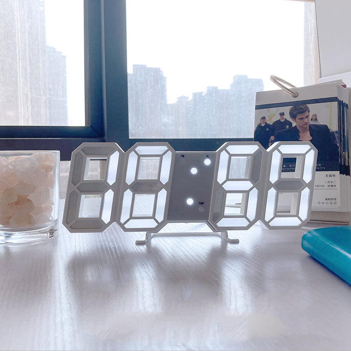 3D LED Modern Digital Alarm Wall Clock | Stornfield